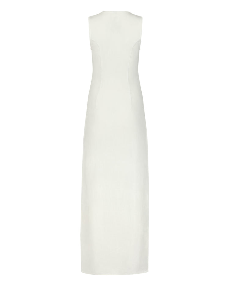 BUTTON DOWN VEST // MILK