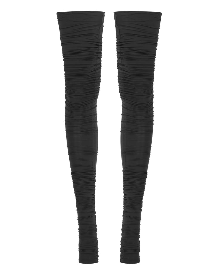 THIGH HIGH SWIM SOCK // CAVIAR