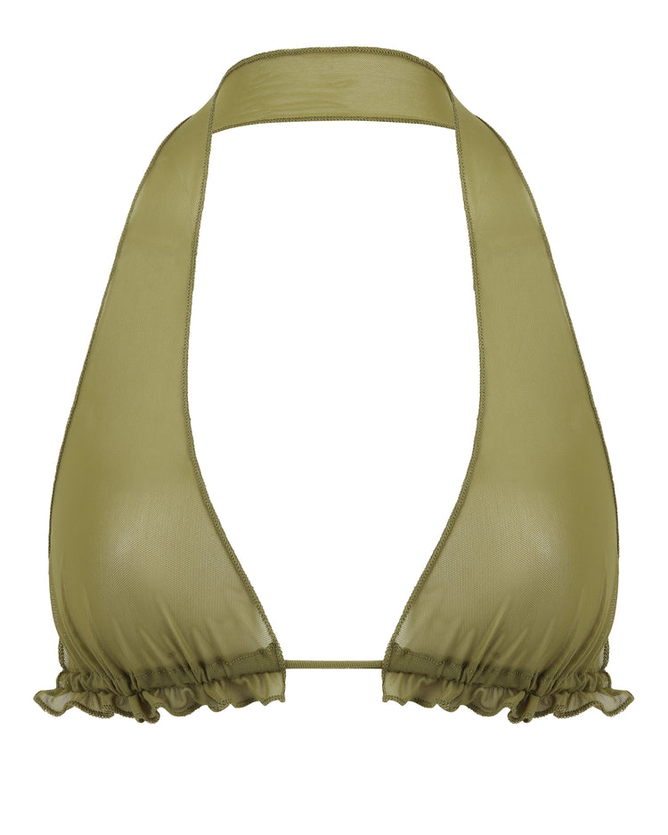DAINTY RUFFLE BRALETTE // WET DESERT
