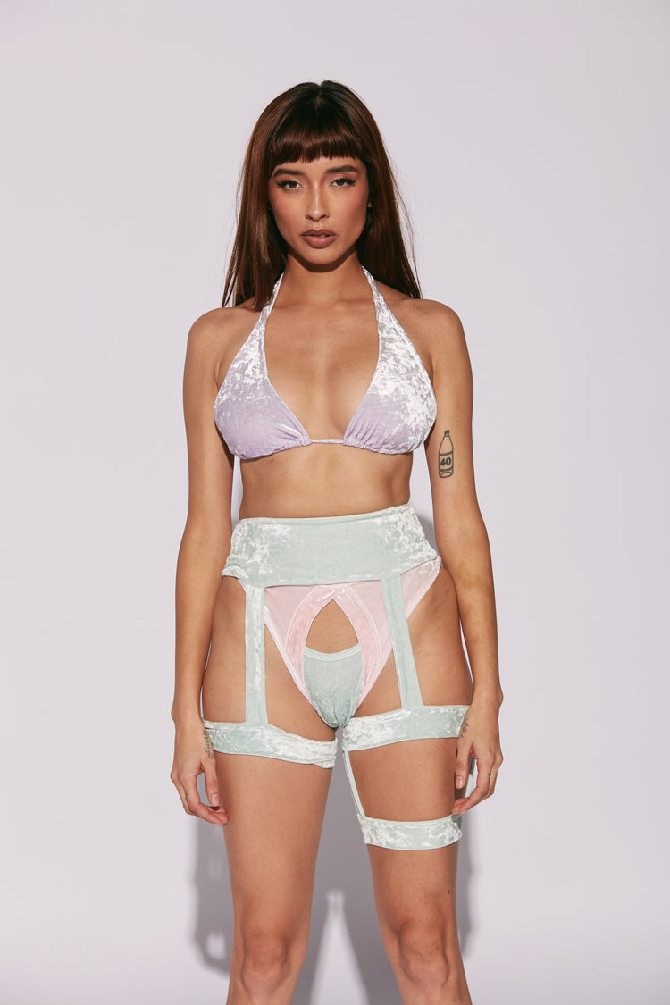 CRUSH HOLSTER GARTER // MINT CREAM