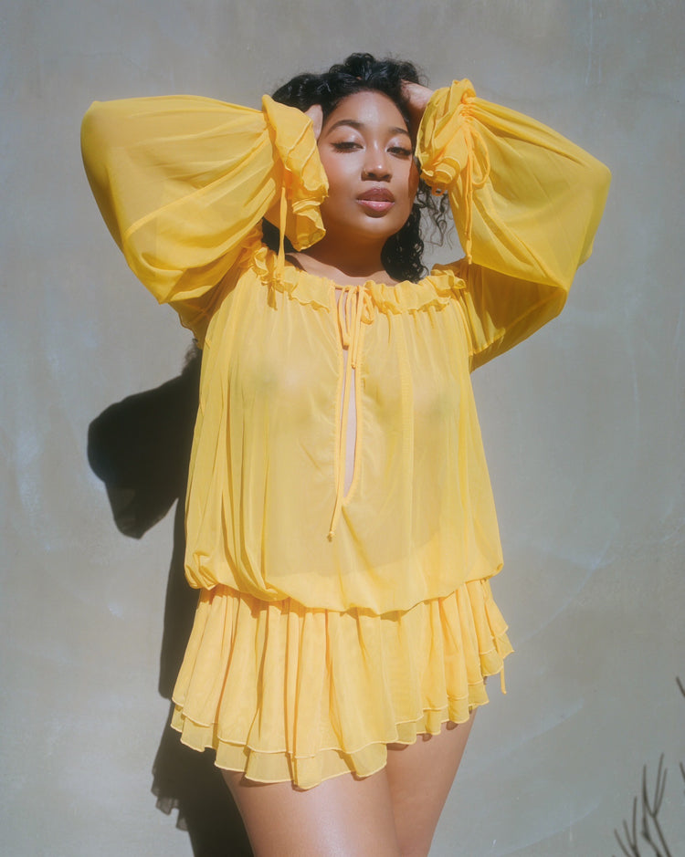 CHEEKY RUFFLE MINI 222 // BANANA MARSHMALLOW