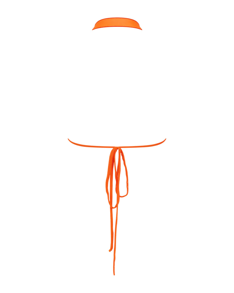 DAINTY RUFFLE BRALETTE 222 // TANGERINE SQUEEZE