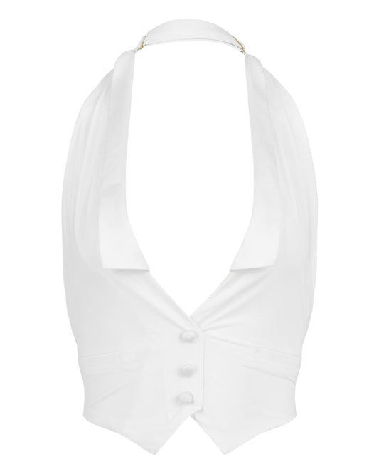 TUXEDO SWIM VEST // SNOW