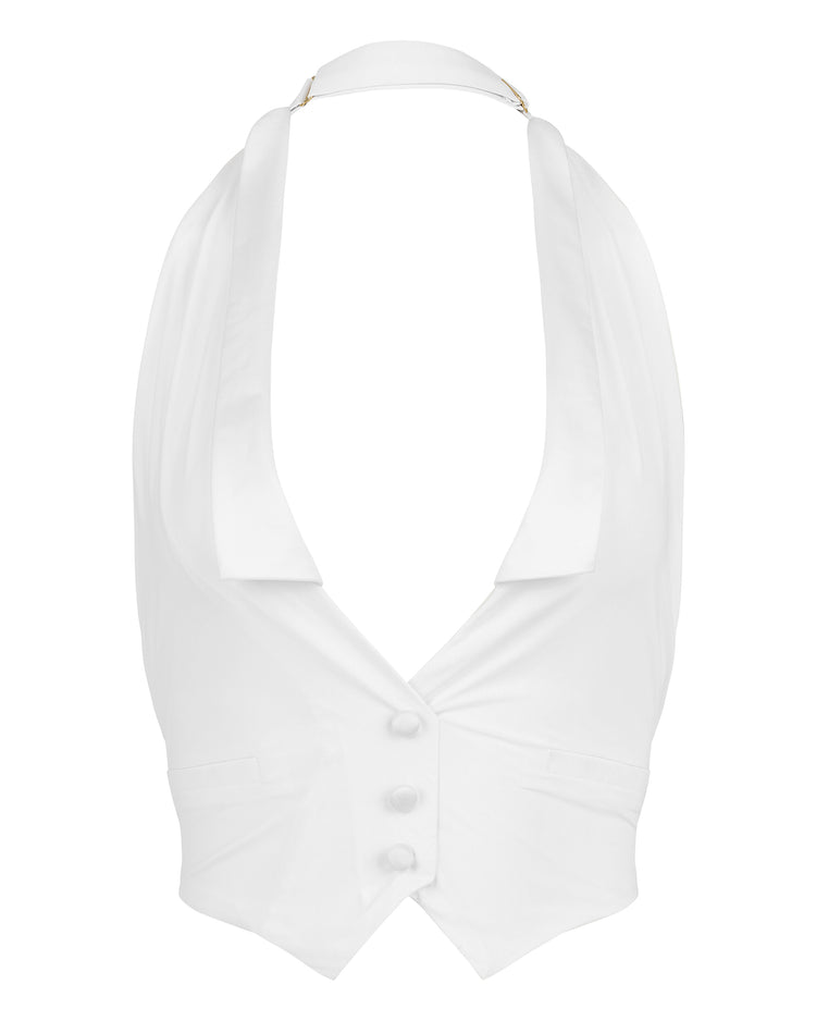 TUXEDO SWIM VEST // SNOW