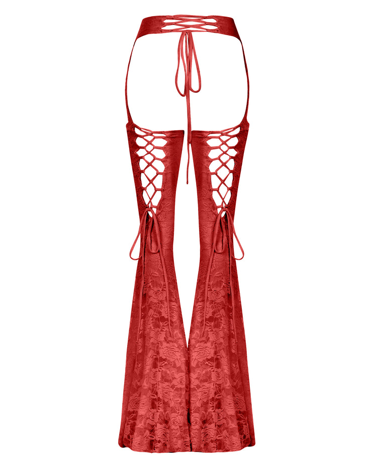 LOVER LACE CHAPS // CHILI PEPPER