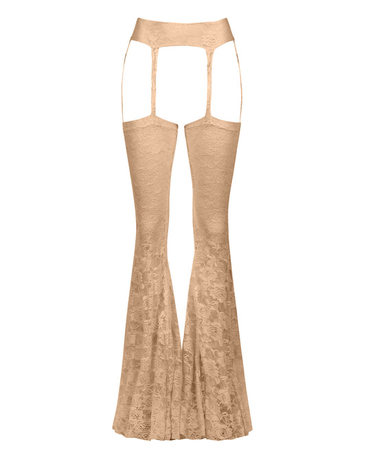 LOVER LACE CHAPS // WARM TAUPE