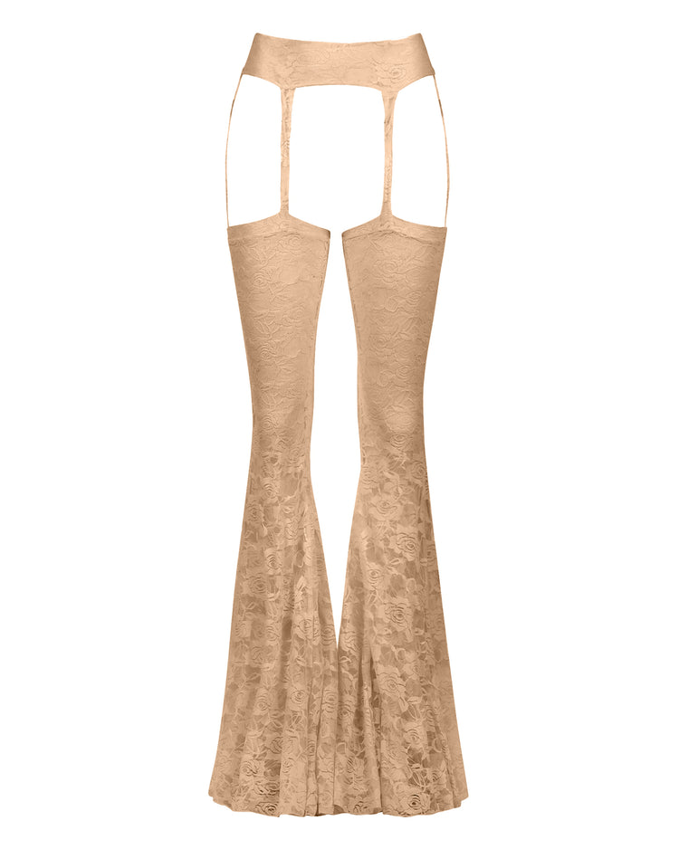 LOVER LACE CHAPS // WARM TAUPE