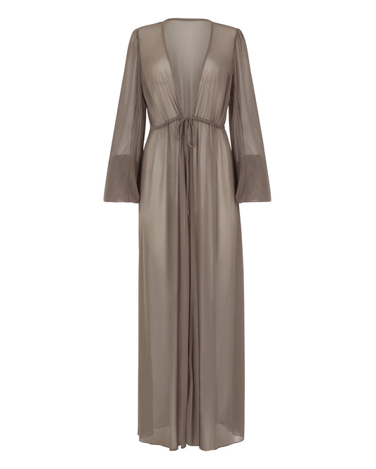 SHEER DELIGHT DRESSING GOWN // DUST