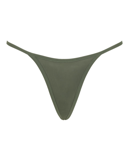 SHEER DELIGHT PANTY // SEPIA GREEN