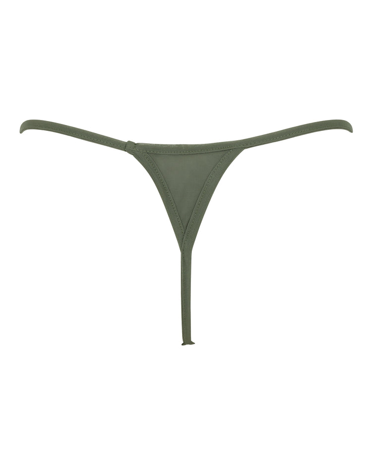 SHEER DELIGHT PANTY // SEPIA GREEN