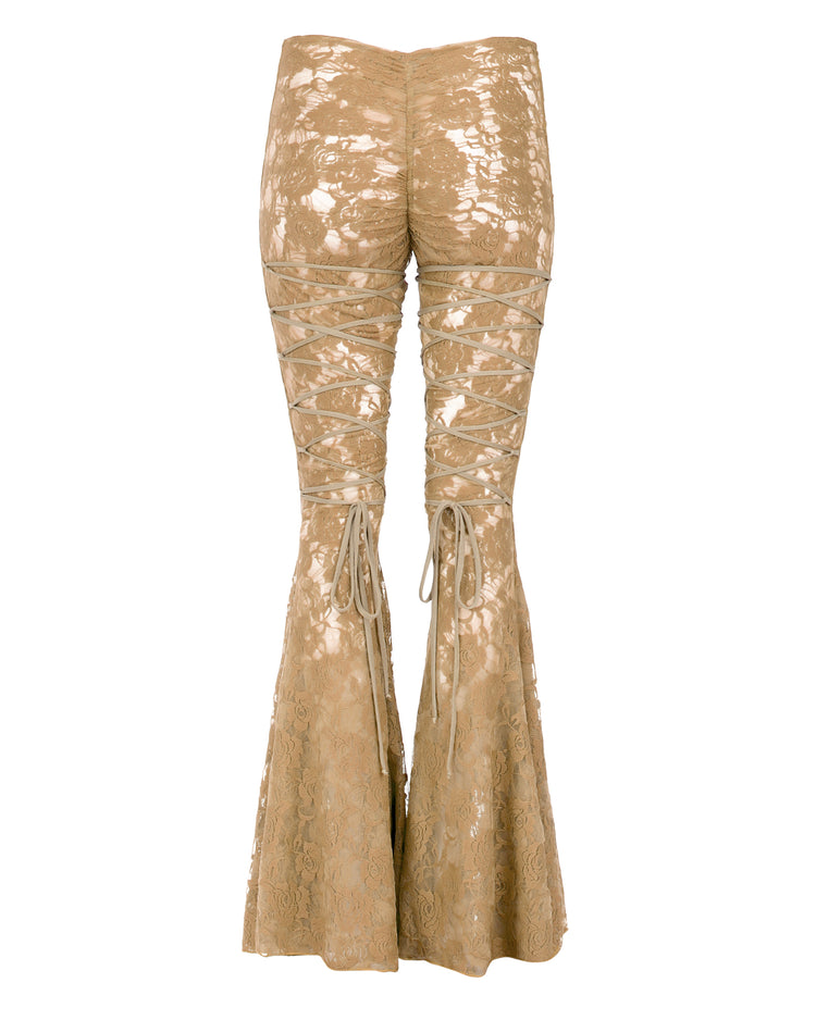 LUVRGRL FLARES // WARM TAUPE