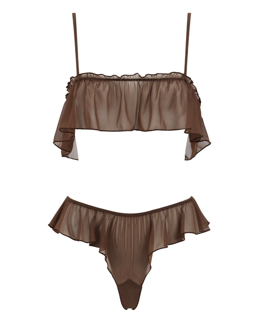 BABYDOLL TANK & TAP SHORT // SWEET COCOA