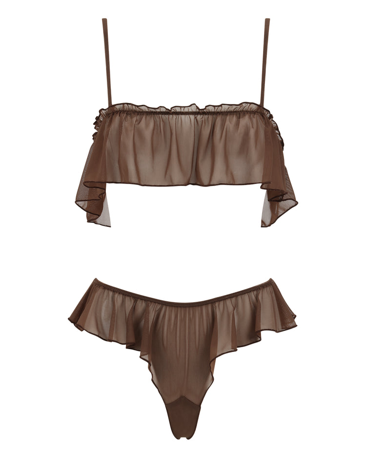 BABYDOLL TANK & TAP SHORT // SWEET COCOA