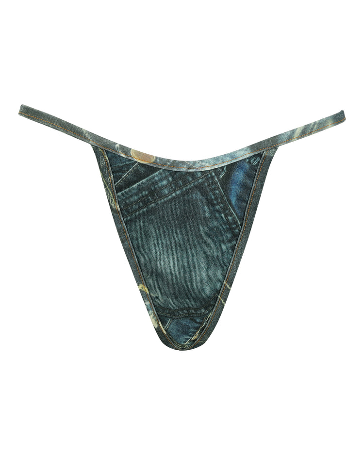 DENIM THONG // INDIGO