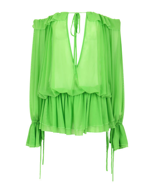 CHEEKY RUFFLE MINI 222 // MELON MARGARITA