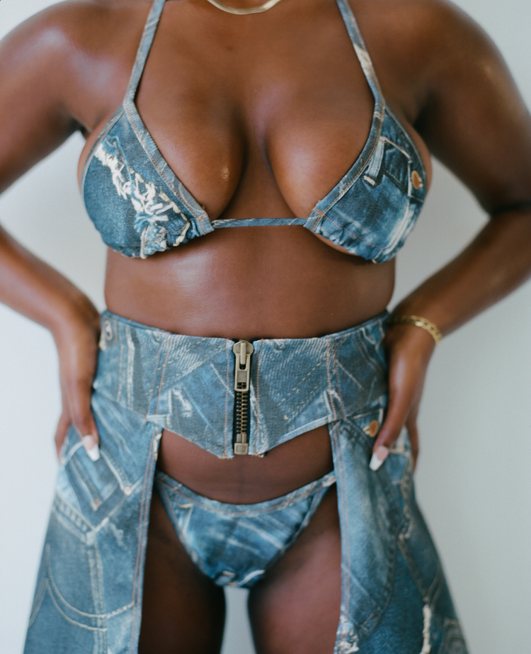 DENIM BRALETTE // INDIGO