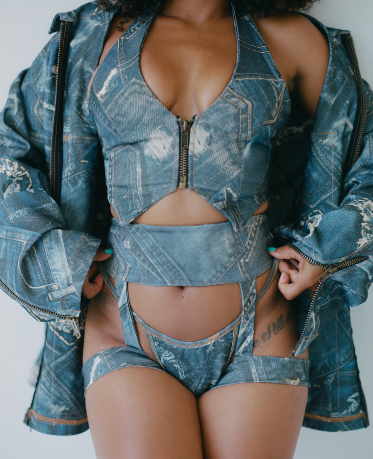 DENIM THONG // INDIGO